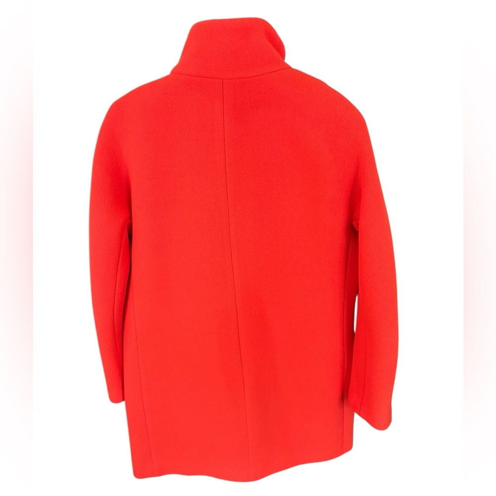 J. Crew Women's Vibrant ORANGE Cocoon Coat - Picture 5 of 5